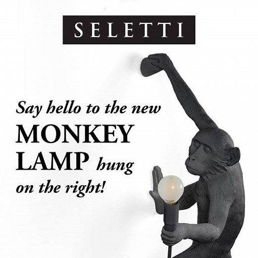 27 reactions | Say hello to the new monkey lamp  #seletti #marcantonio | Seletti | Facebook