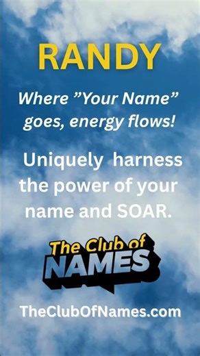 ⭐Real Meaning of the Name Randy & Life-changing Randy Frequency #shorts