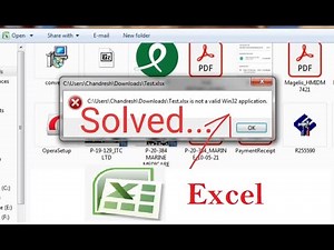 Not a valid Win32 application Error Solved Excel | Win32 application | Excel Error Win32 applicati
