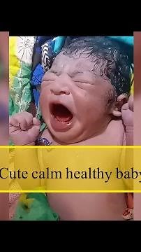Cute Newborn Baby just after birth with strongest First cry with a healthy Start@Cryingnewborn