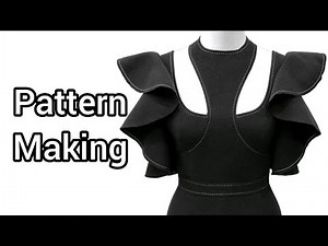 Collar design pattern making tutorial for sewing
