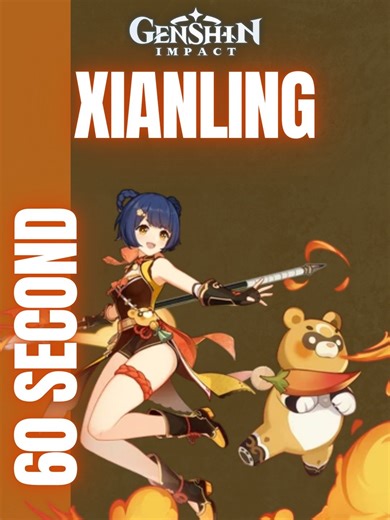 Xiangling 60 Second Build Guide #genshinimpact #genshin #hoyoverse #tips #tricks #gaming #game #guide #update #xiangling #xianglinggenshinimpact #reels