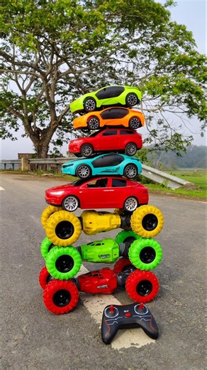 Wow 😲 Hand- operated RC remote control eight moka cars racing 🐴||