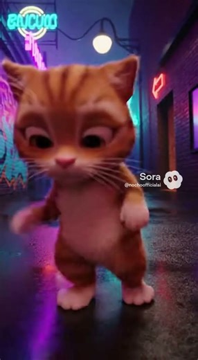 A goofy ahh cat dancing