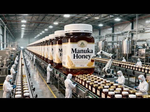 Inside a Modern Manuka Honey Factory | How MILLIONS of Rare Honey Jars Are REALLY Made |Full Process