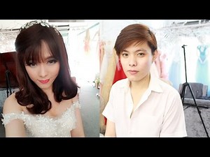 Bride Makeup transformation boy to girl / Makeup ✔