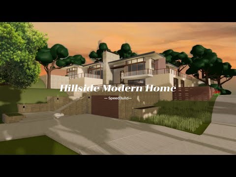 Club Roblox - Hillside Modern Home Speedbuild (EXTERIOR ONLY)
