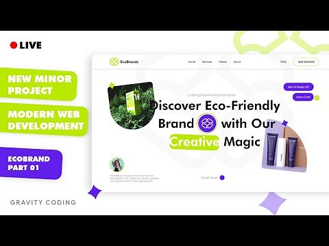 🌐 New Minor Project | EcoBrand Part 01 | HTML CSS & JAVASCRIPT Project | Web Development Project