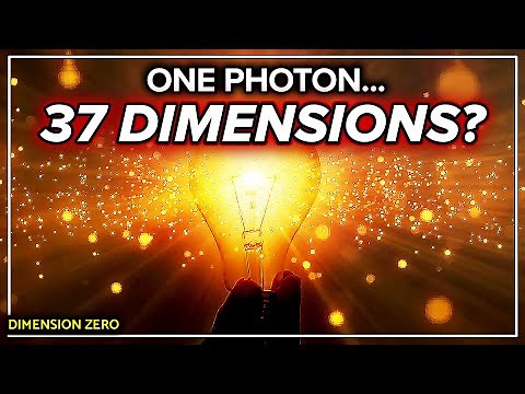 A Single Photon Stretched Across 37 Quantum Dimensions?
