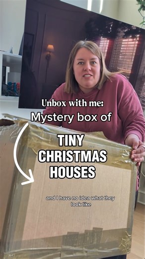 Kelsey Pomeroy on Instagram: "I wish I could say I DIDN'T expect to be brought to tears by the unboxing of tiny Christmas houses, but I knew it would make me emotional 😅. It's only a total realization of my most ardent childhood DREAM. And another little cute tidbit is that my husband came home and saw that I unboxed the Christmas houses and he immediately said, "Did you like the greenhouse?! I picked that set because I knew you would love the greenhouse" 😭 This man is a walking green flag. *
