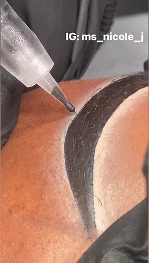 Outline for Ombre eyebrows #tattoo #nanobrows #reels #ombrebrows #brows | Nicole Scott