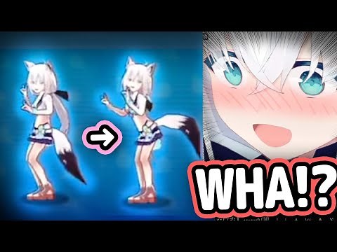 Fubuki's Cute Wiggle Dance In Game Caught The Real Fubuki Off-Guard...【Hololive】