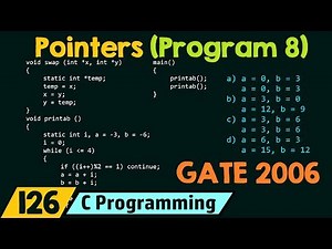 Pointers (Program 8)