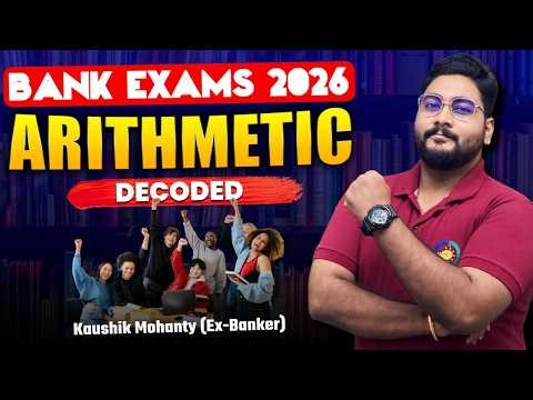 🔥 Master Arithmetic Techniques For Bank Exams 2026 By Kaushik Mohanty || Career Definer ||