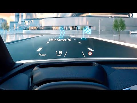 Audi Q4 e tron 2021 - CRAZY new AUGMENTED reality HEAD-UP display (70-inch)