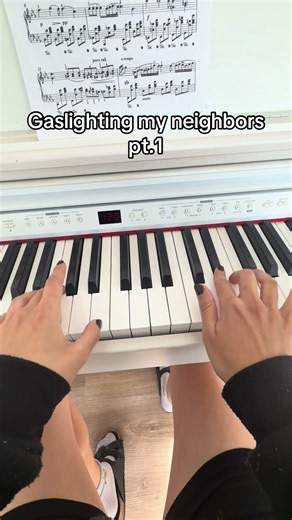 Gaslighting my neighbors with piano part 1 #piano