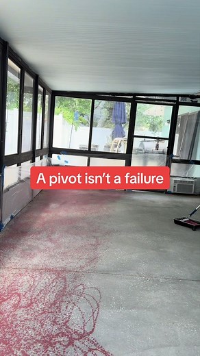 Concrete Floor Stain Pivot: DIY Turned Success