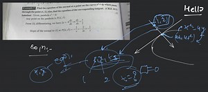 Example 7 Find the equation of the normal at a point on the cur... | Filo