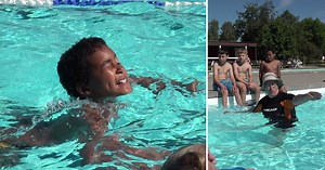 Dylan åker från Umeå till Vännäs för simundervisning: ”En livförsäkring”