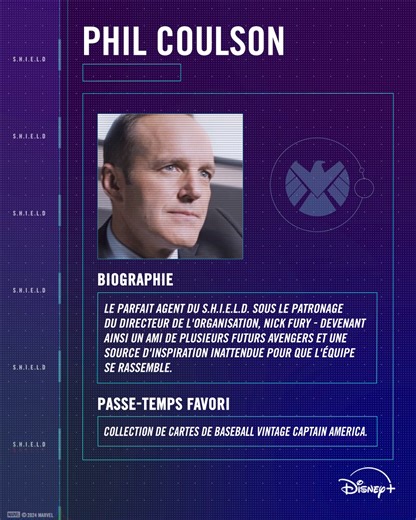 Phil Coulson, agent du S.H.I.E.L.D. et collectionneur de cartes. | Marvel