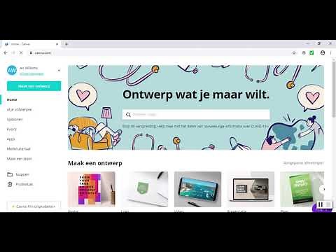 Canva 1 - De eerste stappen bij Canva
