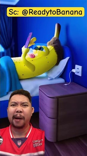 Alarm tidur Banana gak bisa dimatiin!!?? #funny #comedy #humor #animation