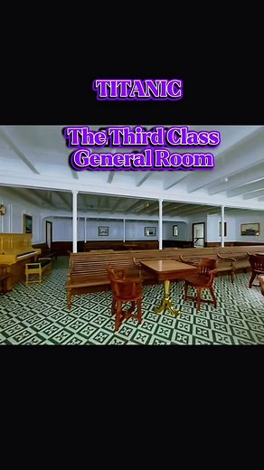 ⚓ Titanic’s Third Class General Room ⚓ 🧐 Did you know? The Third Class General Room aboard the Titanic was one of the main social spaces for steerage passengers. It was designed with simple wooden tables, chairs, and tiled floors, offering a rare place for relaxation, games, and conversations during the voyage. Despite being the lowest ticket class, this room showed how Titanic aimed to provide comfort and community even for its most affordable passengers. 💭 If you were a Third Class passenger