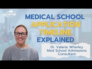 Med School Application Timeline Explained!