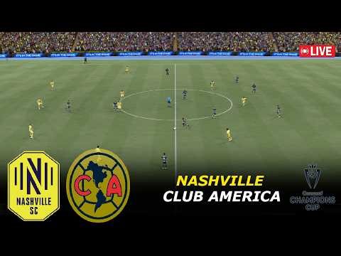 Club America vs Nashville Champions Cup, ealistic eFootball Pes 21 Gameplay