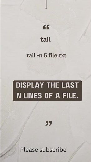Linux Command Line Basics#tail