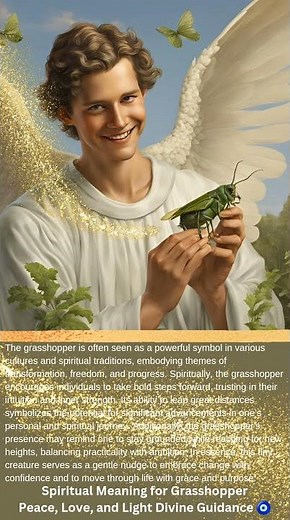 🦗 Grasshopper Spiritual Meaning! @peacelovelightdivineguidance