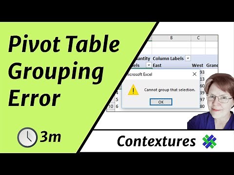 Fix Pivot Table Error Cannot Group That Selection