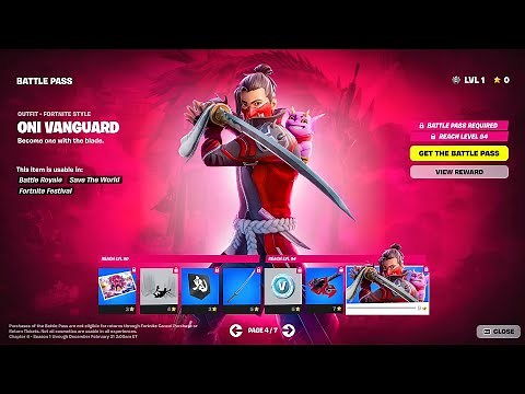 Fortnite Chapter 6 Season 1 Battle Pass Showcase (All Tiers)