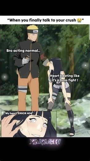 POV: Your Crush Is The Final Boss 💀 #Naruto #Hinata #Relatable