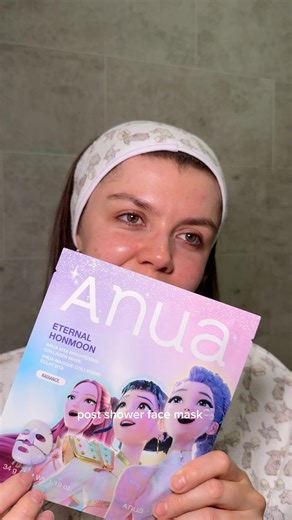 asmr post shower face mask sounds 🫧 #asmr #asmrsounds #asmrskincare #skincare