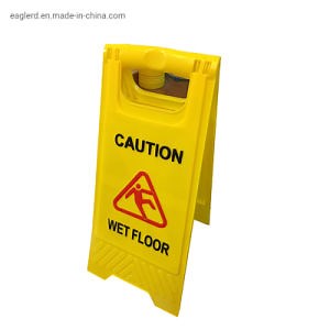 [Hot Item] Yellow Plastic A Shape Wet Floor Caution Traffic Sign