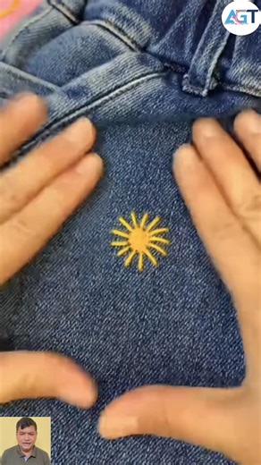 how to repair jeans | sewing tips and tricks | beginner sewing tutorials | diy sewing #youtubeshorts