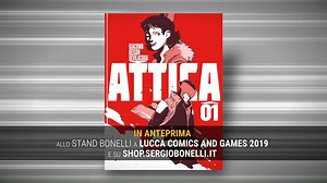 1K views · 68 reactions | A Lucca Comics & Games 2019 troverete il primo numero di Attica. Qui trovate il trailer della particolarissima serie di fantascienza creata da Giacomo "Keison" Bevilacqua che inaugura un formato editoriale inedito per la nostra Casa editrice! | Sergio Bonelli Editore | Facebook