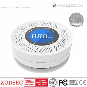 [Hot Item] AC 220-240V Smoke & Carbon Monoxide Detector Hardwired Interlinked 2 In1 Fire Alarm