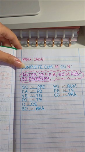 Correcting homework 🏠 #fy #rpescolinha #schoolsupplies #togetherschool #togetherfamily