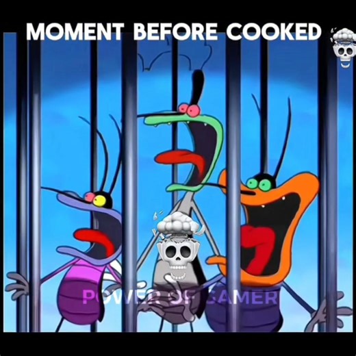 cockroach cooked in jack in very powerful man ☠️💪 #oggy