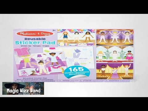 Melissa & Doug Reusable Sticker Pad: Dress Up 165+ Reusable Stickers