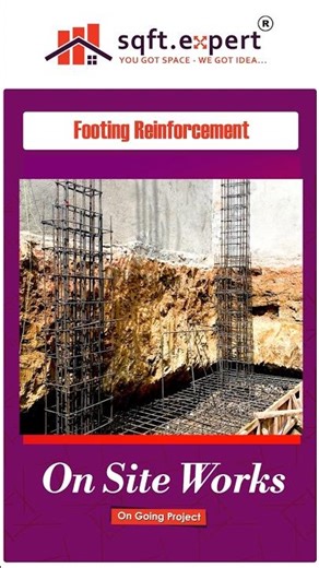 ooting Reinforcement Work in Construction | Foundation Steel Detailing | sqft.expert