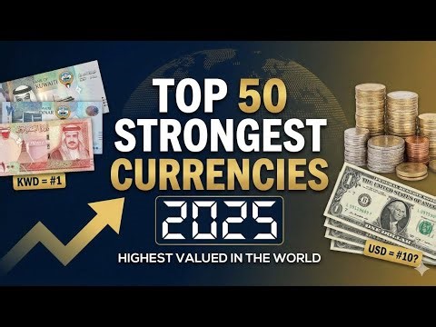 Top 50 Strongest Currencies in the World 2025 (The US Dollar Failed!)