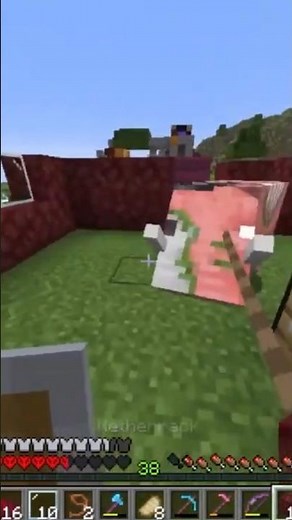 LOUCURA!! HOGLIN no MUNDO NORMAL, prendi o HOGLIN infernal no MUNDO REAL #minecraft #gaming