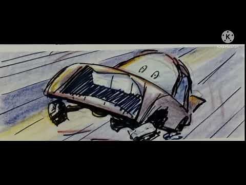 Cars McQueen's nightmare ( RARE DELETED SCENE )