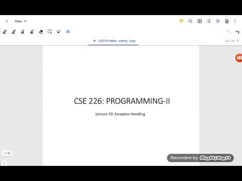 Lecture10-Exception Handling