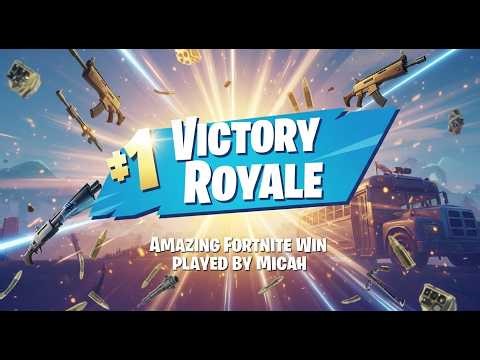What a Victory Royale in Fortnite! 🔥 | Amazing Fortnite Win Played by Micah