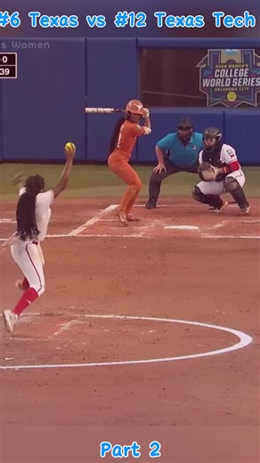 #6 Texas vs #12 Texas Tech | WCWS Finals Game 2 | 2025 College Softball Highlights #CollegeSoftball #TexasSoftball #WCWSFinals