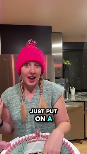 Make an adult size beanie hat on 48 needle Sentro knitting machine #sentroknittingmachine